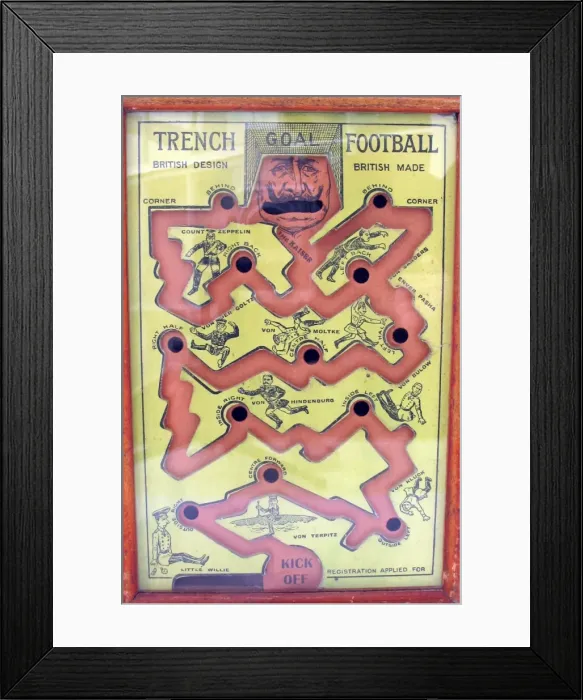 Framed Print : Trench Football Game. (The Great International Game) Framed Print : Trench Football Game. (The Great International Game)