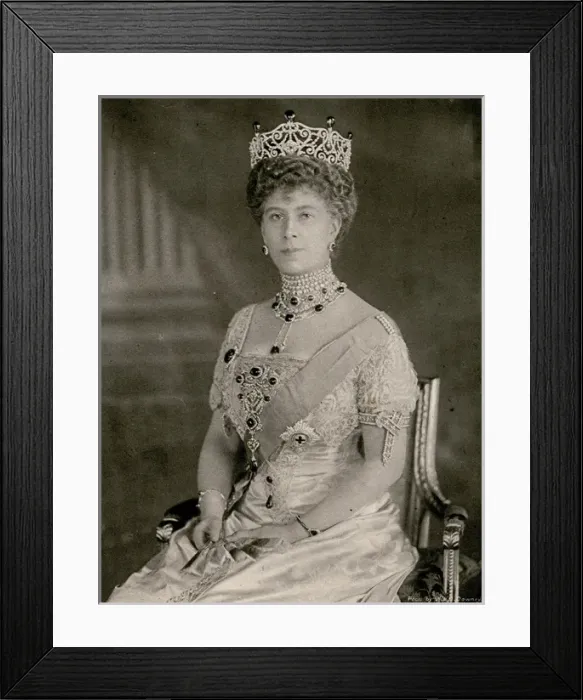 Framed Print : Queen Mary at a state function Framed Print : Queen Mary at a state function