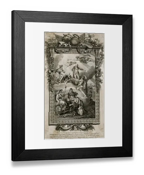 Framed Print : Captain James Cook -- an allegory Framed Print : Captain James Cook -- an allegory
