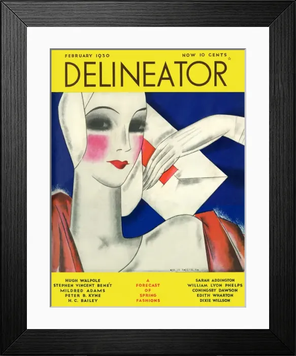 Framed Print : Delineator Feb 1930 Framed Print : Delineator Feb 1930