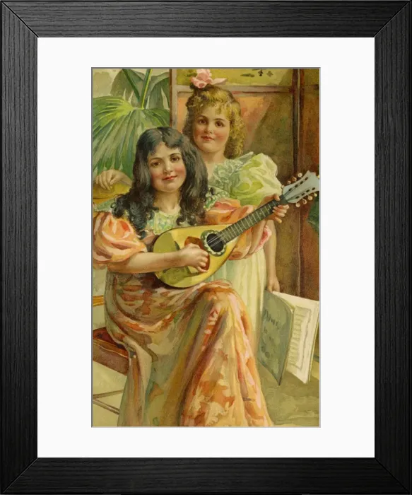Framed Print : Girl with a mandolin Framed Print : Girl with a mandolin