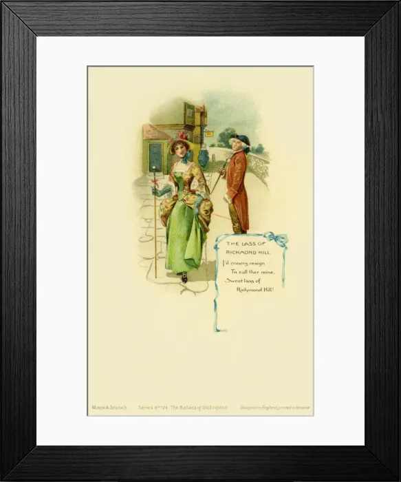 Framed Print : Lass of Richmond Hill Framed Print : Lass of Richmond Hill