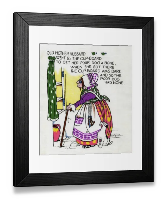 Framed Print : Old Mother Hubbard Framed Print : Old Mother Hubbard
