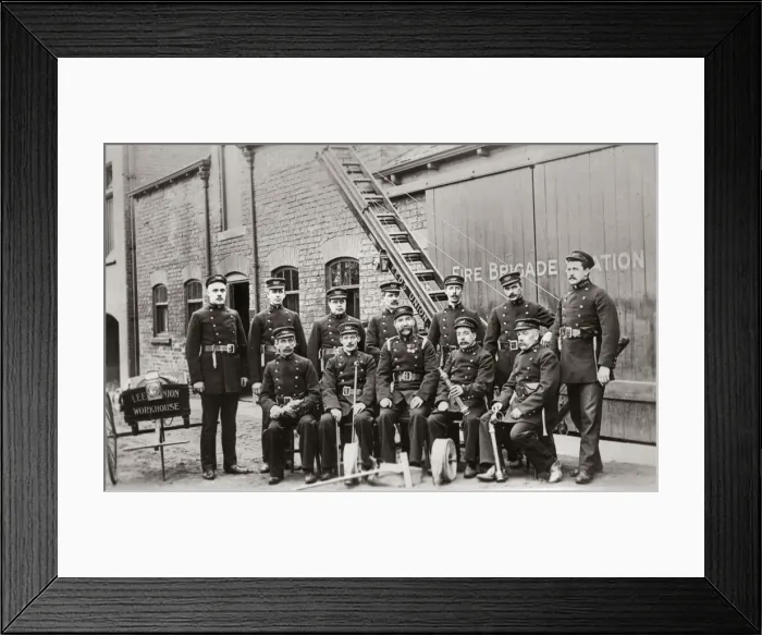 Framed Print : Workhouse Fire Brigade, Leeds, West Yorkshire