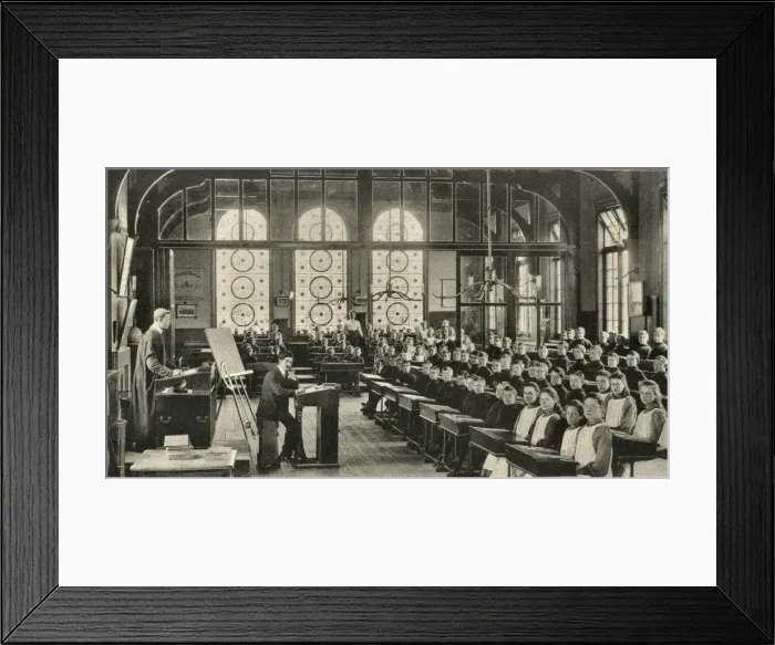 Framed Print : School Room at the Metropolitan and City Police Orphanage, T Framed Print : School Room at the Metropolitan and City Police Orphanage, T