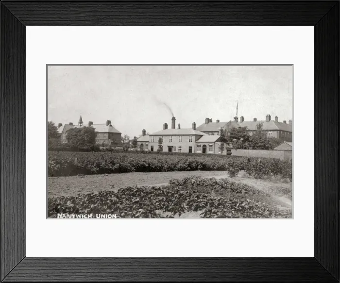 Framed Print : Union workhouse at Nantwich, Cheshire Framed Print : Union workhouse at Nantwich, Cheshire