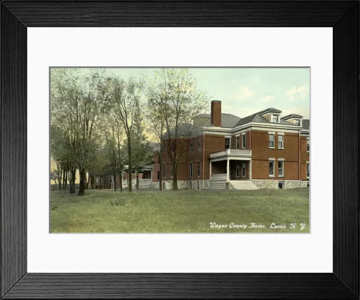 Framed Print : Wayne County Home, Lyons, New York Framed Print : Wayne County Home, Lyons, New York