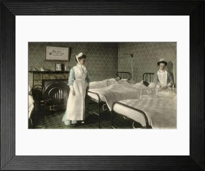 Framed Print : Hospital Ward at the NCH Childrens Home, Chipping Norton, O Framed Print : Hospital Ward at the NCH Childrens Home, Chipping Norton, O