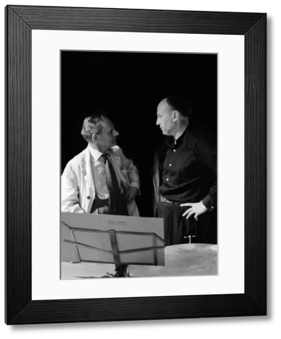 Framed Print : James Blades with Paul Sacher Framed Print : James Blades with Paul Sacher