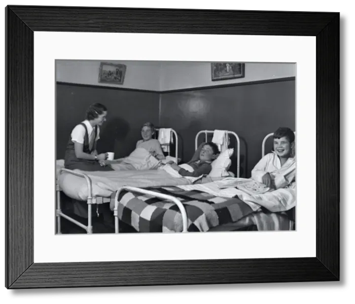 Framed Print : Royal Albert Orphanage, Bagshot, Surrey - dormitory Framed Print : Royal Albert Orphanage, Bagshot, Surrey - dormitory
