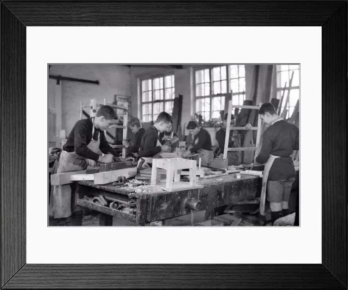 Framed Print : Royal Albert Orphanage, Bagshot, Surrey - woodworking Framed Print : Royal Albert Orphanage, Bagshot, Surrey - woodworking