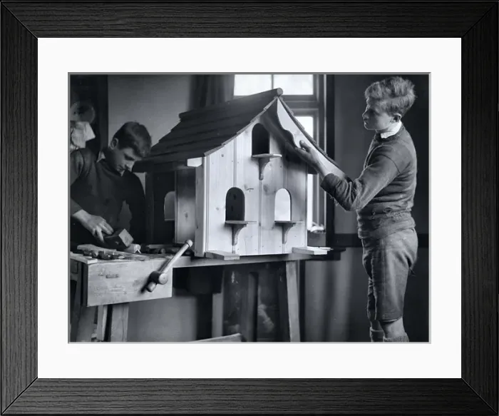 Framed Print : Royal Albert Orphanage, Bagshot, Surrey - woodworking Framed Print : Royal Albert Orphanage, Bagshot, Surrey - woodworking