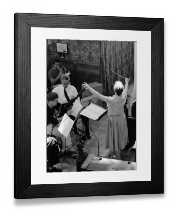 Framed Print : Imogen Holst Conducting at Blythburgh Framed Print : Imogen Holst Conducting at Blythburgh