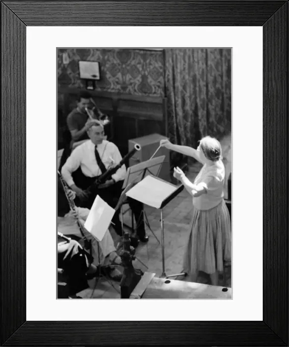 Framed Print : Imogen Holst Conducting at Blythburgh Framed Print : Imogen Holst Conducting at Blythburgh