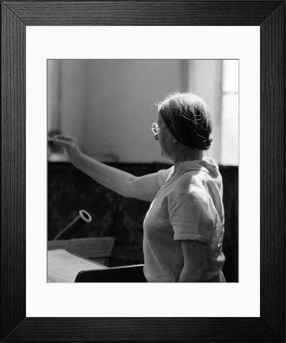 Framed Print : Imogen Holst Conducting at Blythburgh Framed Print : Imogen Holst Conducting at Blythburgh