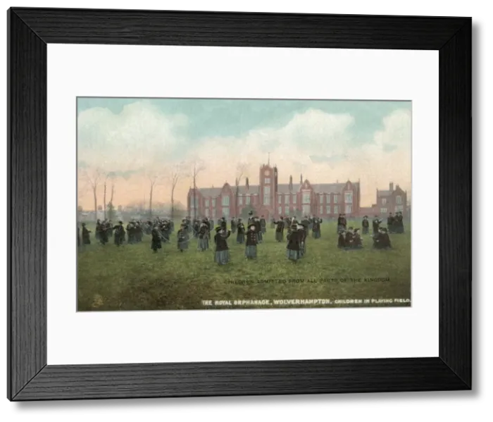 Framed Print : Wolverhampton Royal Orphanage - Girls at Play Framed Print : Wolverhampton Royal Orphanage - Girls at Play