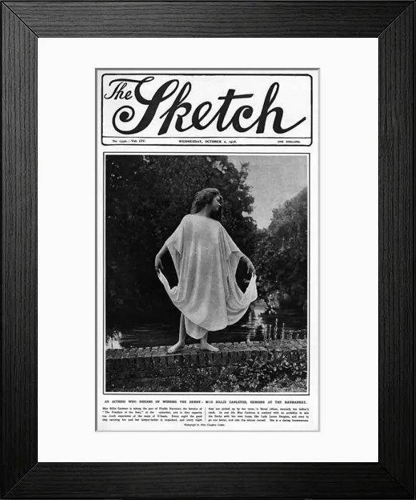 Framed Print : Sketch cover, Miss Billie Carleton Framed Print : Sketch cover, Miss Billie Carleton