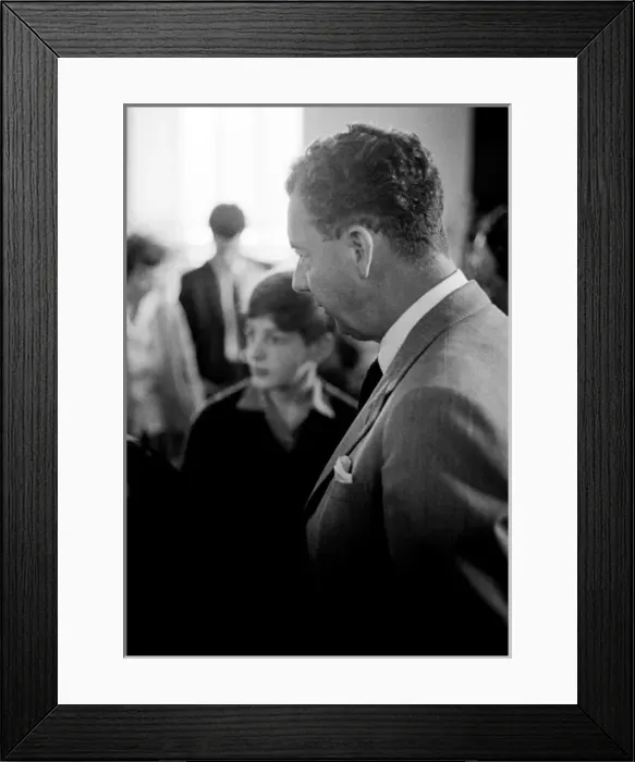 Framed Print : Benjamin Britten at rehearsal of St Nicholas 1963 Framed Print : Benjamin Britten at rehearsal of St Nicholas 1963