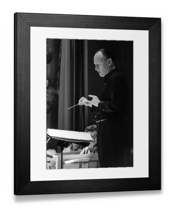 Framed Print : Paul Sacher Conducting Framed Print : Paul Sacher Conducting