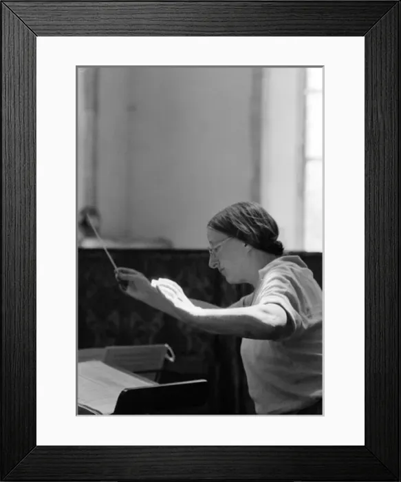 Framed Print : Imogen Holst Conducting Framed Print : Imogen Holst Conducting