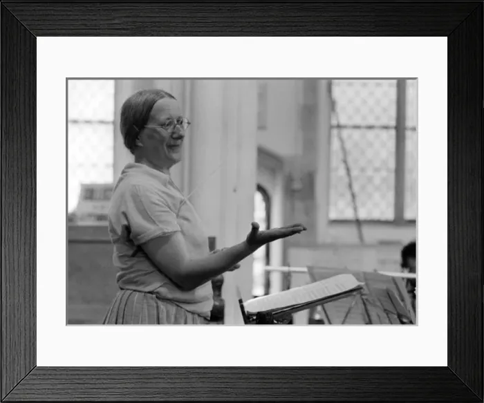 Framed Print : Imogen Holst Conducting Framed Print : Imogen Holst Conducting