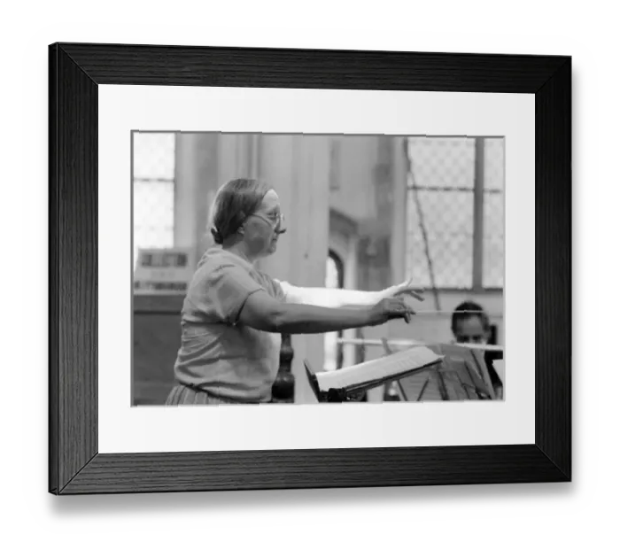 Framed Print : Imogen Holst Conducting Framed Print : Imogen Holst Conducting