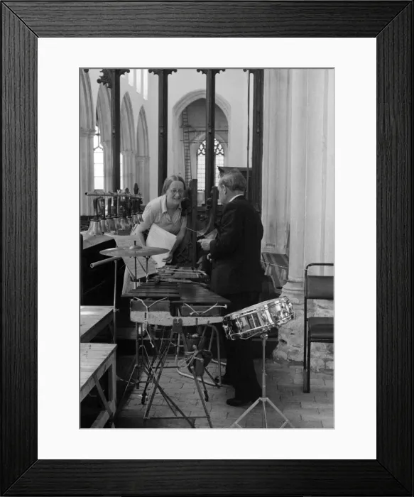 Framed Print : Imogen Holst with James Blades Framed Print : Imogen Holst with James Blades