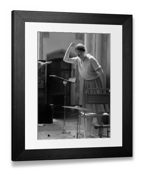 Framed Print : Imogen Holst Conducting Framed Print : Imogen Holst Conducting