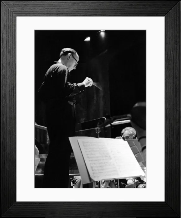 Framed Print : Paul Sacher Conducting Framed Print : Paul Sacher Conducting