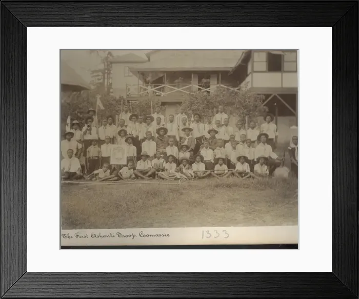 Framed Print : Scouts of the 1st Ashanti Troop, Gold Coast, West Africa Framed Print : Scouts of the 1st Ashanti Troop, Gold Coast, West Africa