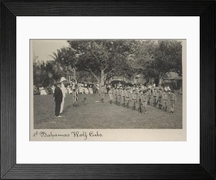 Framed Print : Wolf cubs of the 1st Bahamas Troop Framed Print : Wolf cubs of the 1st Bahamas Troop