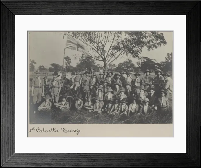 Framed Print : 1st Calcutta Scout Troop, India Framed Print : 1st Calcutta Scout Troop, India