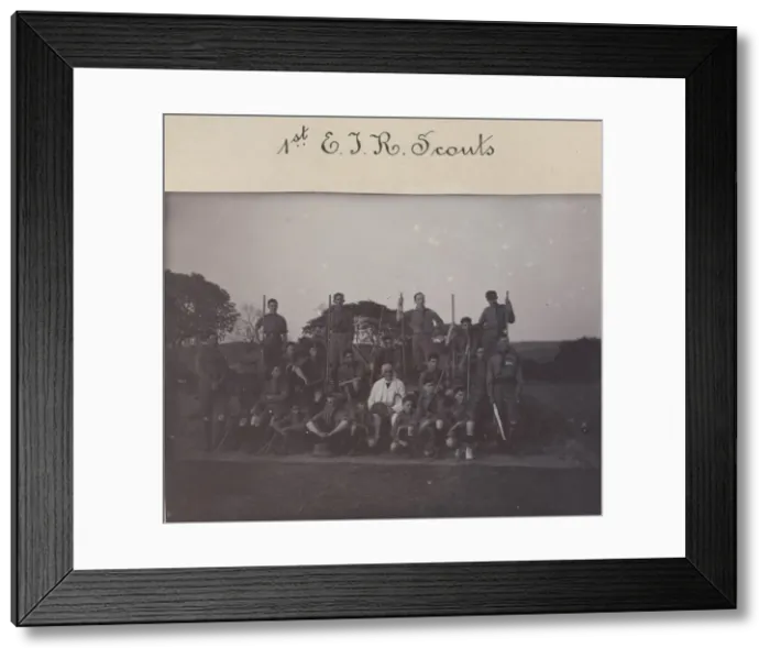 Framed Print : 1st East India Railway Company Scouts, India Framed Print : 1st East India Railway Company Scouts, India