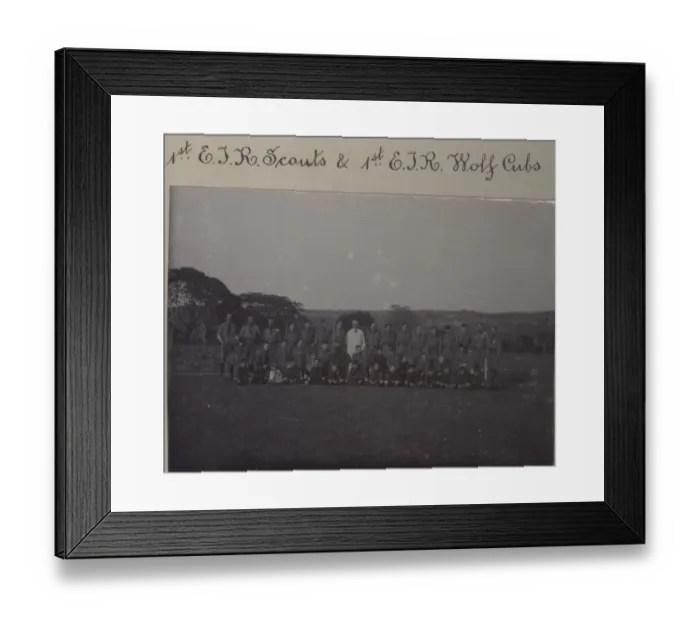 Framed Print : 1st East India Railway Company Scouts, India Framed Print : 1st East India Railway Company Scouts, India