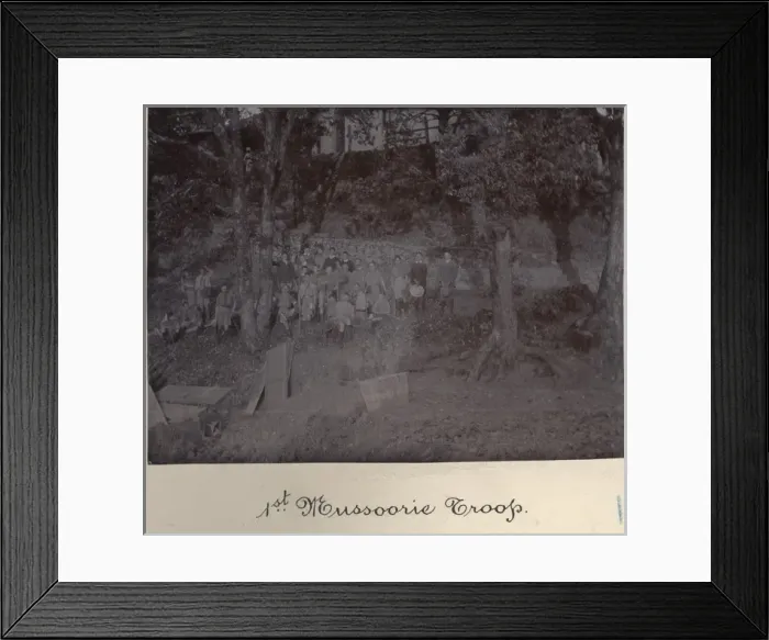 Framed Print : Scouts of the 1st Mussoorie Troop, India Framed Print : Scouts of the 1st Mussoorie Troop, India