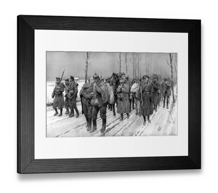 Framed Print : Winter conditions in Yser, 1914 Framed Print : Winter conditions in Yser, 1914