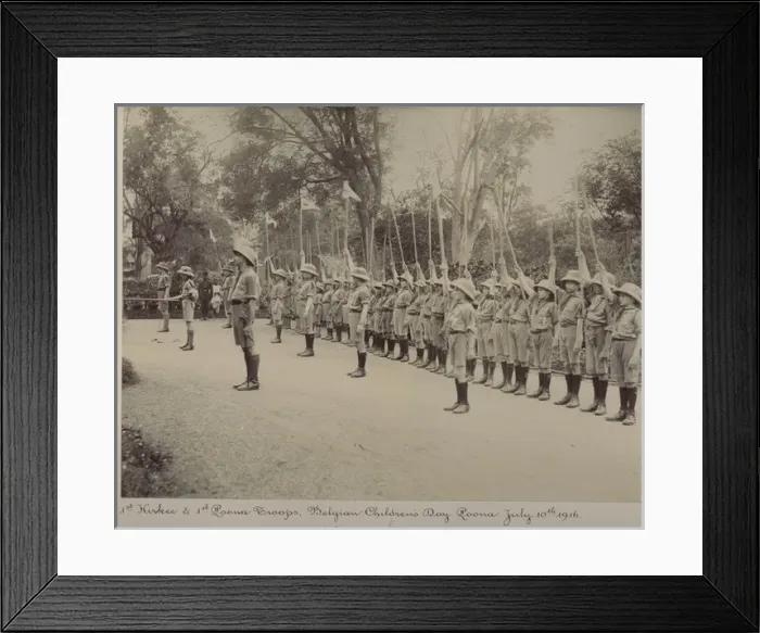 Framed Print : Scouts on Belgian Childrens Day, Pune, India Framed Print : Scouts on Belgian Childrens Day, Pune, India
