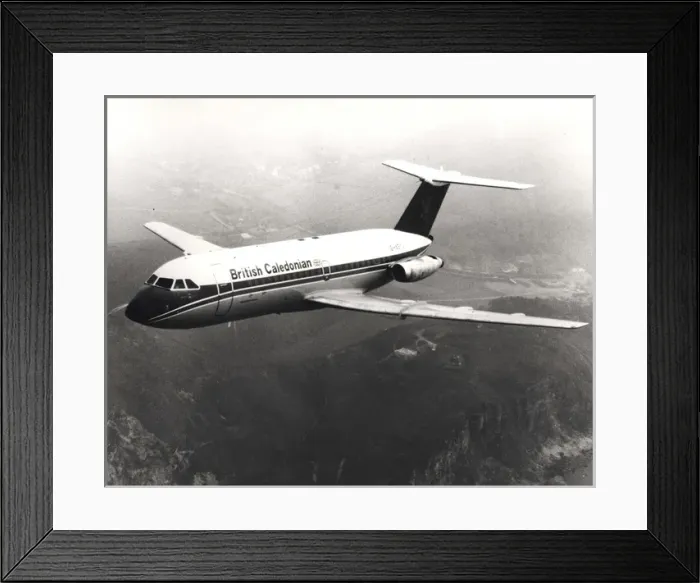 Framed Print : BAC One-Eleven 201AC, G-ASTJ, of British Caledonian Framed Print : BAC One-Eleven 201AC, G-ASTJ, of British Caledonian
