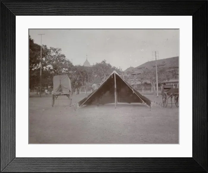 Framed Print : Tent and trek carts, No. 1 Scout Troop, Bombay, India Framed Print : Tent and trek carts, No. 1 Scout Troop, Bombay, India
