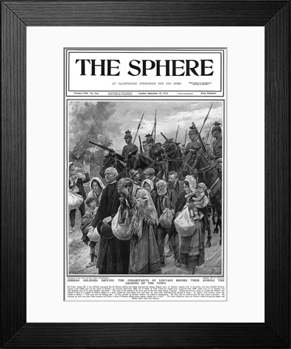Framed Print : Louvain population driven out Framed Print : Louvain population driven out