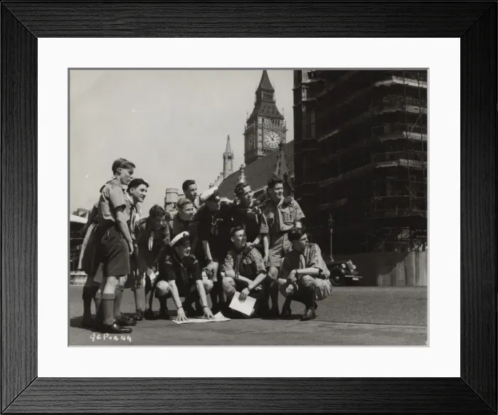 Framed Print : Scouts in London for the Coronation Framed Print : Scouts in London for the Coronation
