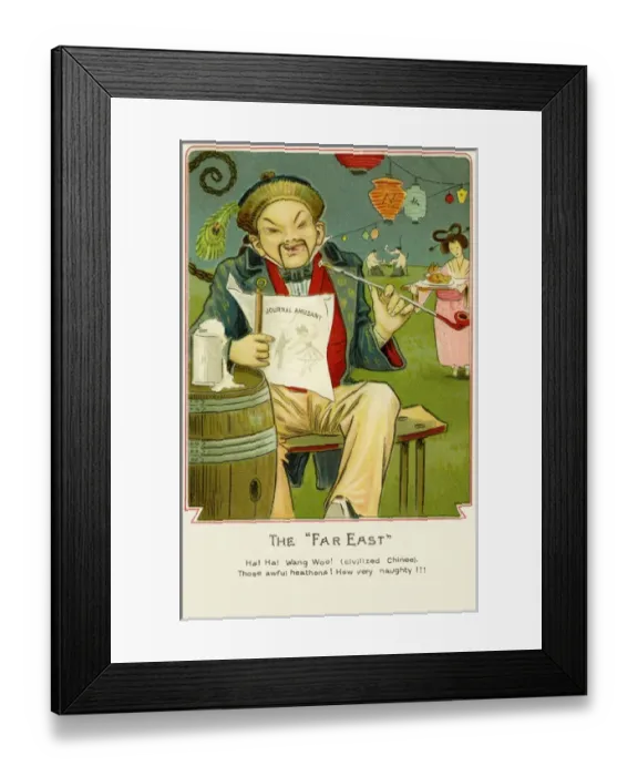 Framed Print : Chinese man with a pipe Framed Print : Chinese man with a pipe