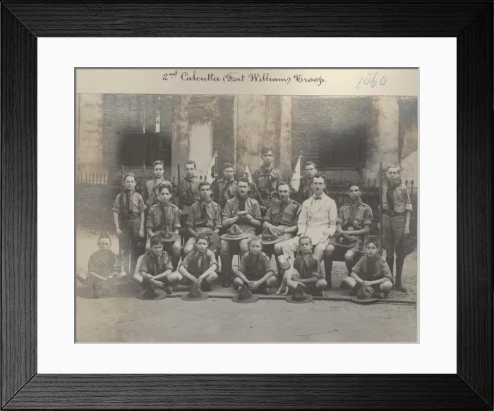 Framed Print : Scouts of the 2nd Calcutta Troop, India Framed Print : Scouts of the 2nd Calcutta Troop, India