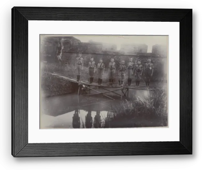 Framed Print : Scouts of the 2nd Calcutta Troop, India Framed Print : Scouts of the 2nd Calcutta Troop, India