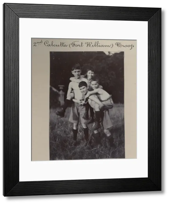 Framed Print : Scouts of the 2nd Calcutta Troop, India Framed Print : Scouts of the 2nd Calcutta Troop, India