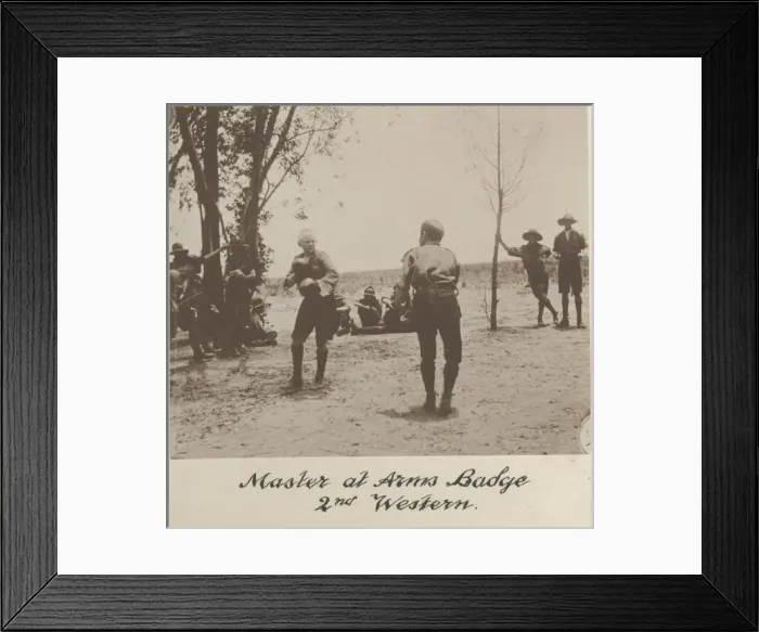 Framed Print : Boys of the 2nd Western Scout Troop Framed Print : Boys of the 2nd Western Scout Troop