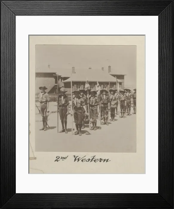 Framed Print : Boys of the 2nd Western Scout Troop Framed Print : Boys of the 2nd Western Scout Troop