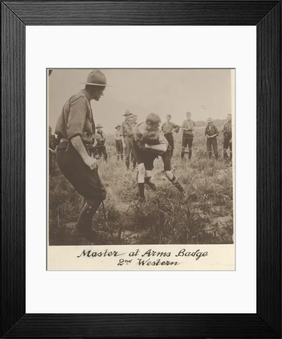 Framed Print : Boys of the 2nd Western Scout Troop Framed Print : Boys of the 2nd Western Scout Troop