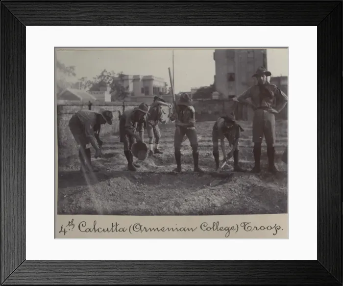 Framed Print : Scouts of the 4th Calcutta Troop, India Framed Print : Scouts of the 4th Calcutta Troop, India