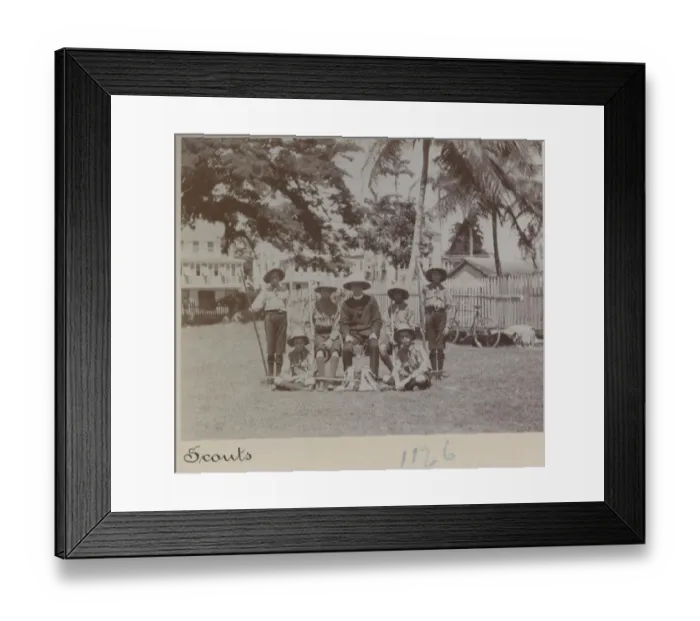 Framed Print : Scouts of the 4th Guiana Troop, South America Framed Print : Scouts of the 4th Guiana Troop, South America